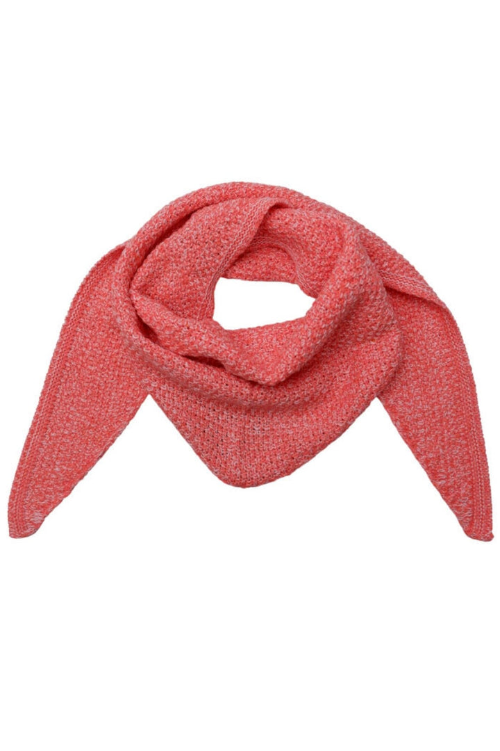 Forudbestilling - Black Colour - Bckitty Triangle Scarf - Coral Pink - (Marts) Tørklæder 