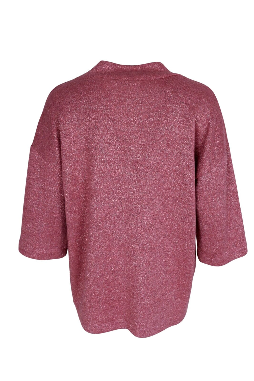 Forudbestilling - Black Colour - Bckris Deep V-Neck Sweat (Limited) - Berry Pink Bluser 