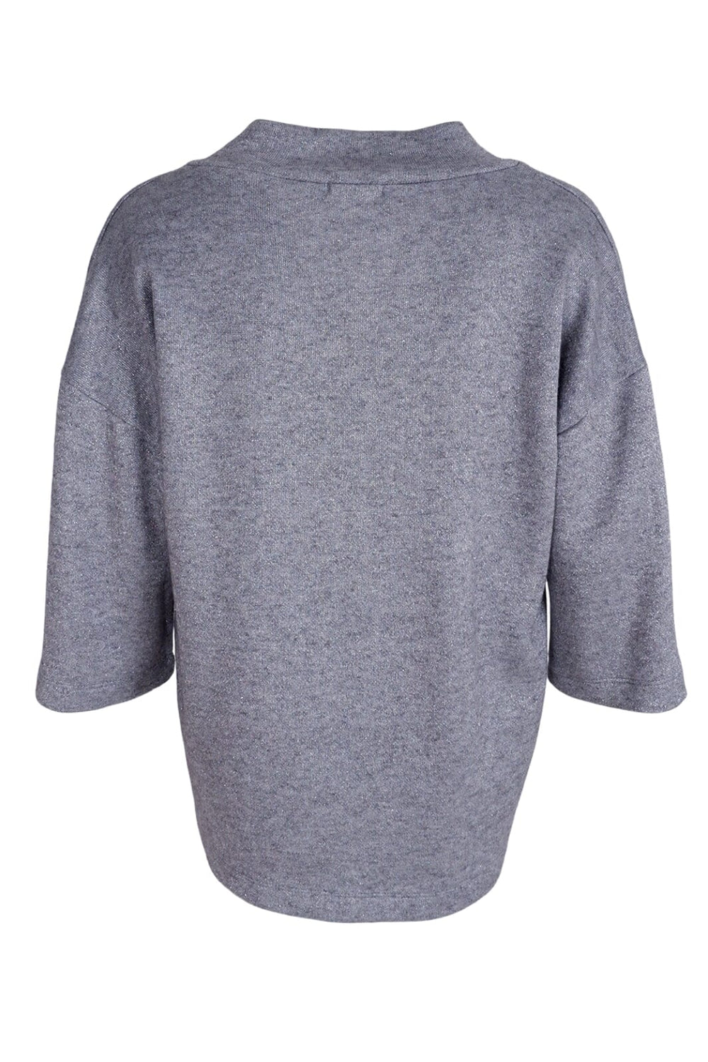 Forudbestilling - Black Colour - Bckris Deep V-Neck Sweat (Limited) - Grey Bluser 