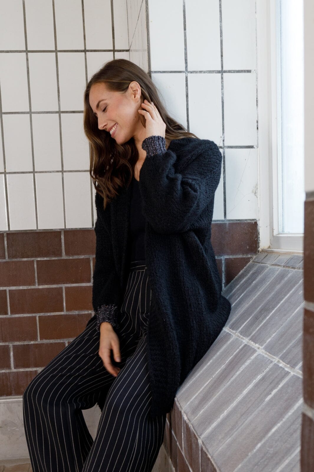 Forudbestilling - Black Colour - Bclissie Knit Cardigan - Black Cardigans 