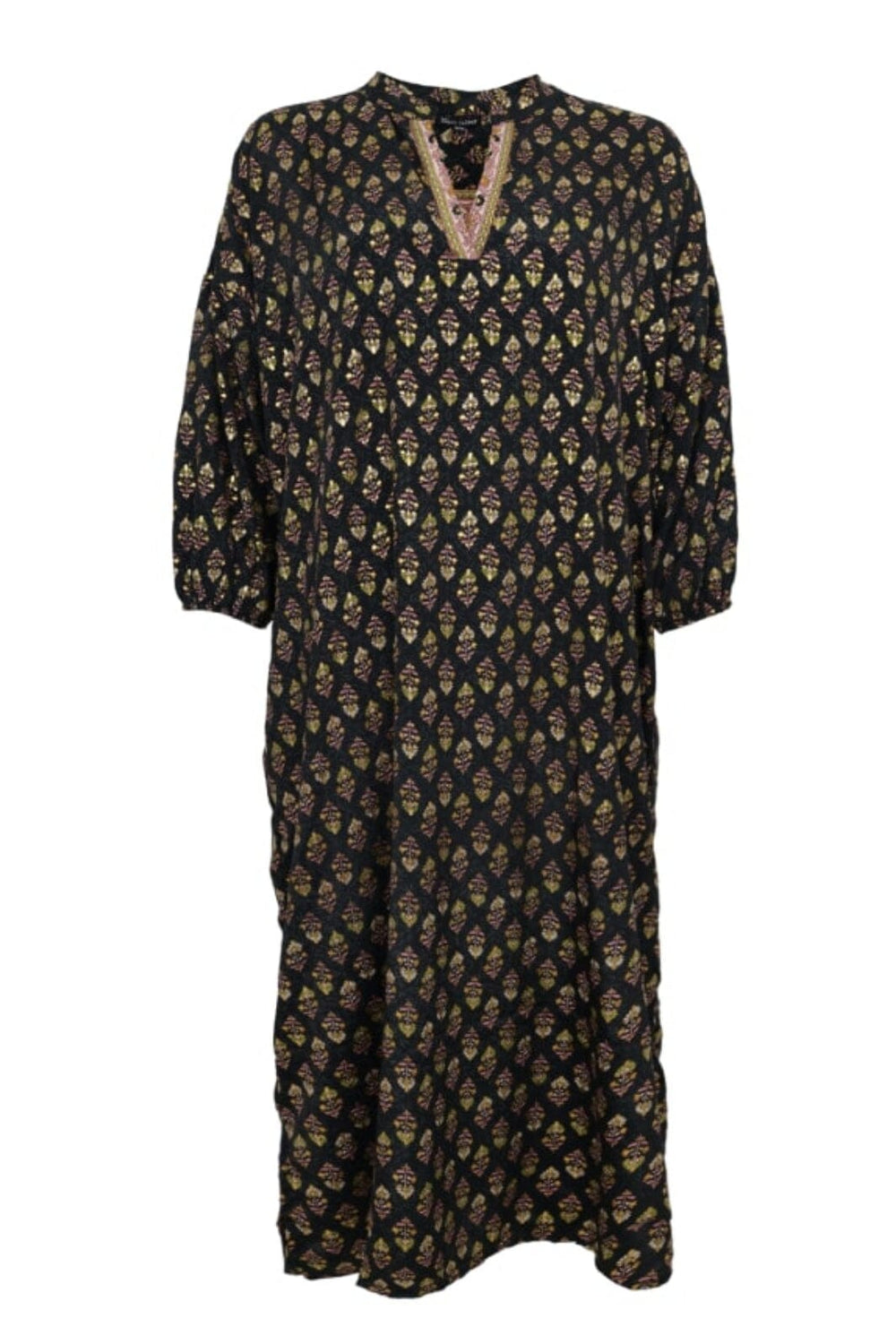 Forudbestilling - Black Colour - Bcluna Dakota Kaftan Dress - Black Pine Kjoler 