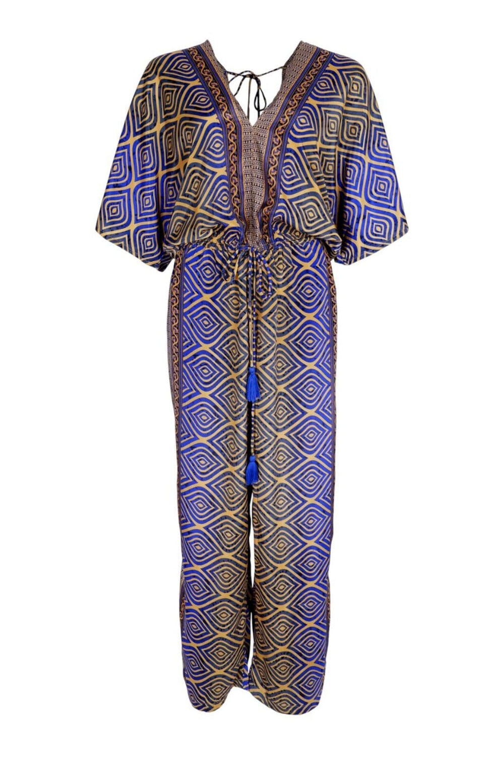Forudbestilling - Black Colour - Bcluna Double V-Neck Jumpsuit - BJ Blue Jewel Buksedragter 