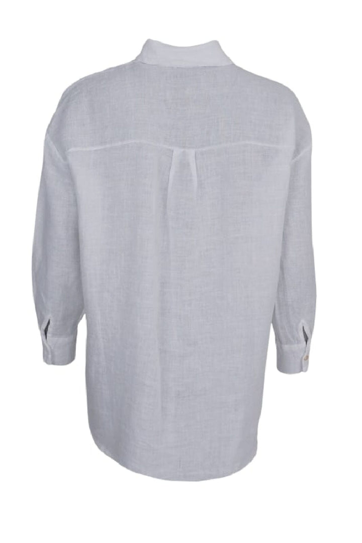 Forudbestilling - Black Colour - Bcmelina L/S Shirt - White - (April) Skjorter 