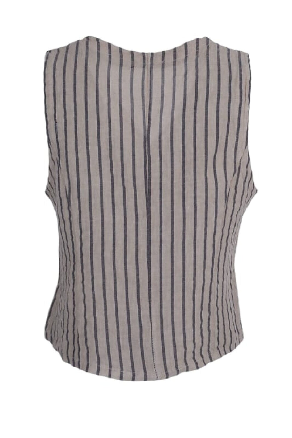 Forudbestilling - Black Colour - Bcmelina Vest - Beige Stripe - (April) Veste 