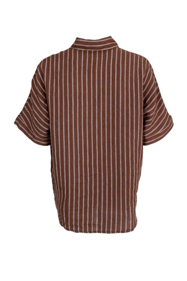 Forudbestilling - Black Colour - Bcmelina Wing Shirt - Nougat Stripe - (April) Skjorter 