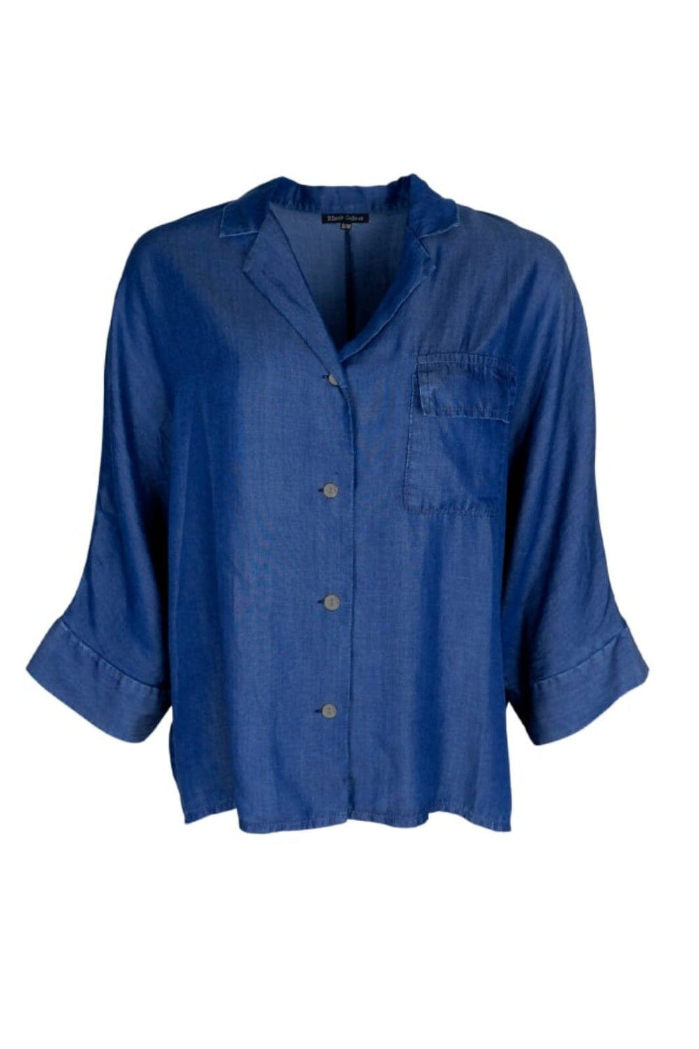 Forudbestilling - Black Colour - Bcobi Tencel Shirt - Blue Skjorter 