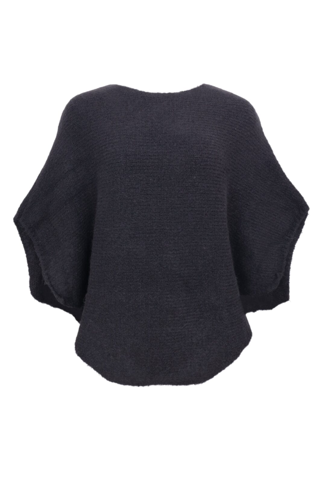 Forudbestilling - Black Colour - Bcpella Boucle Poncho - Black Ponchoer 