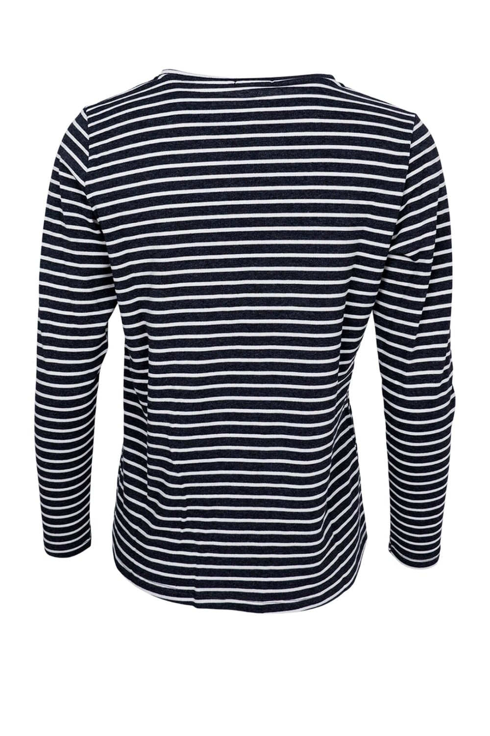 Forudbestilling - Black Colour - Bcsailor Regular L/S Striped T-Shirt - Dk. Grey Bluser 