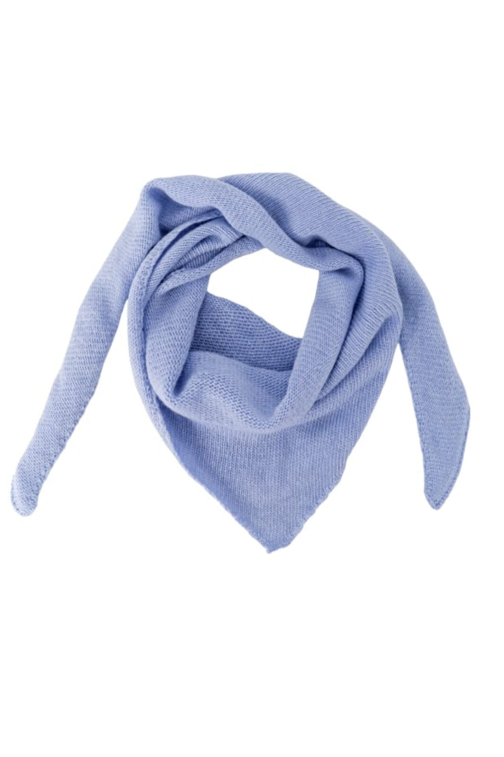 Forudbestilling - Black Colour - Bctriangle Knitted Scarf - Lt. Blue Halstørklæder 