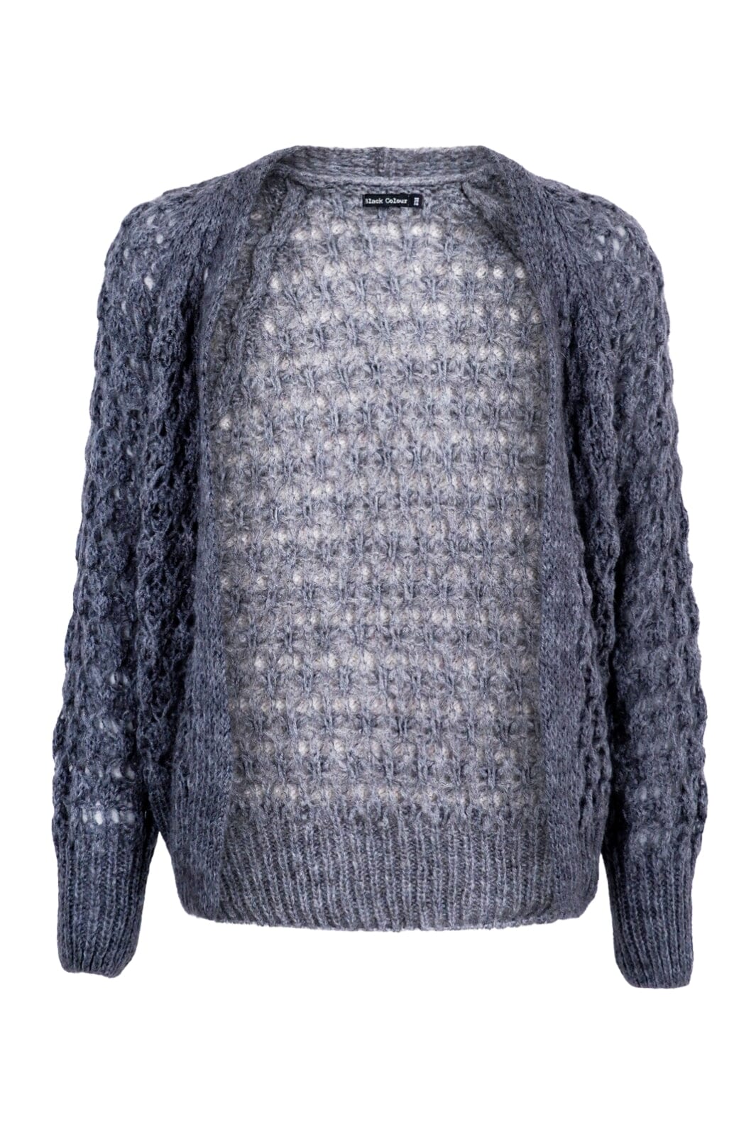 Forudbestilling - Black Colour - Bctrinity Knit Cardigan - Grey Cardigans 