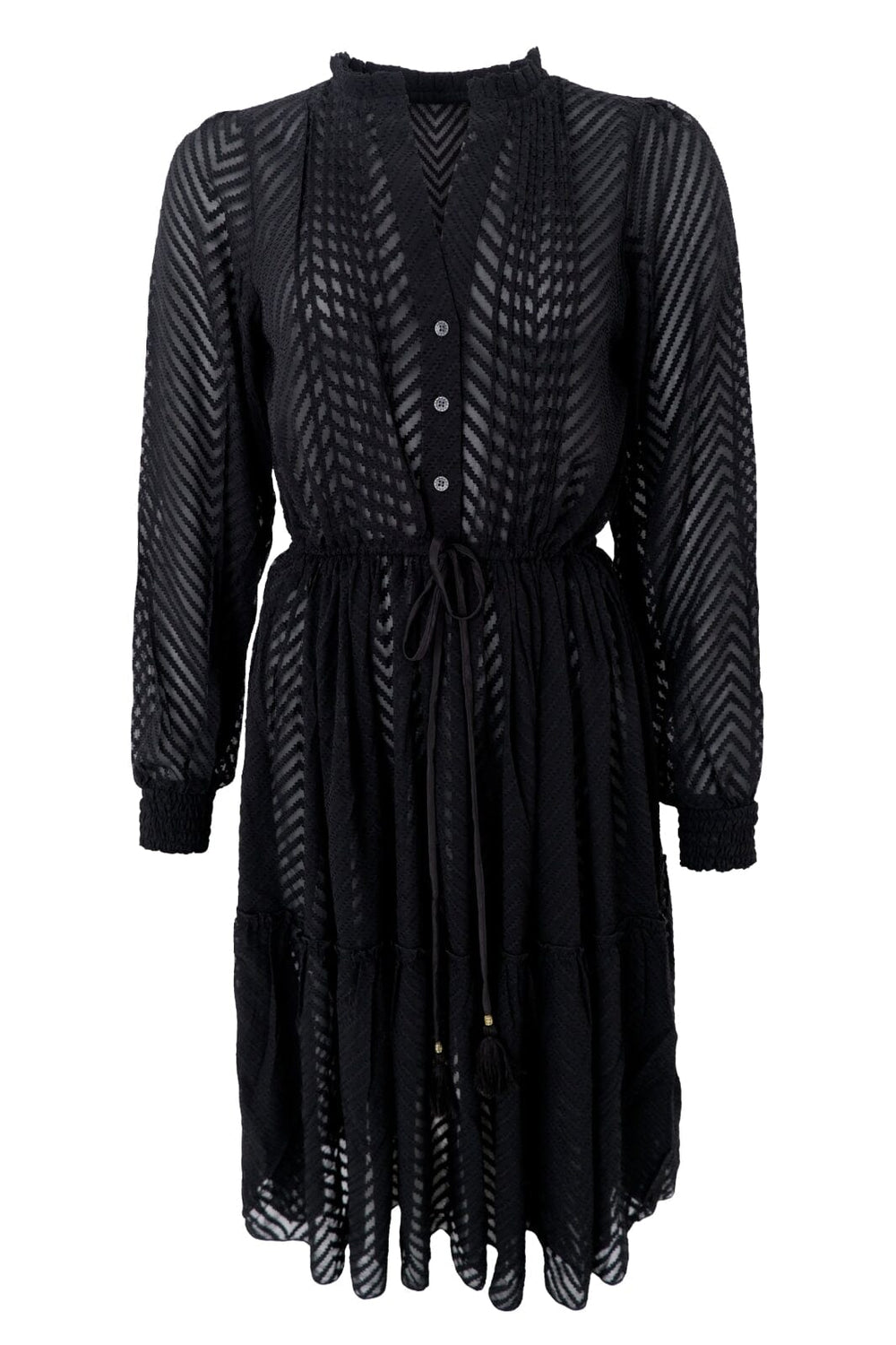 Forudbestilling - Black Colour - Bczigga Rose Short Dress - Black Kjoler 