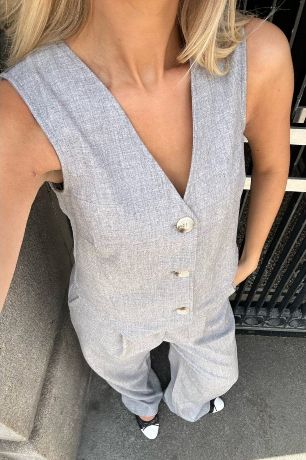 Forudbestilling - BYIC - Celina Vest - Grey Vest 