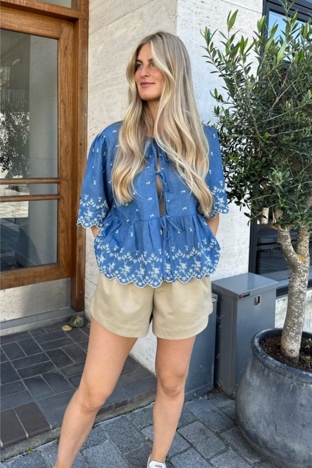 Forudbestilling - BYIC - Lula Top - db Denim Blue Toppe 