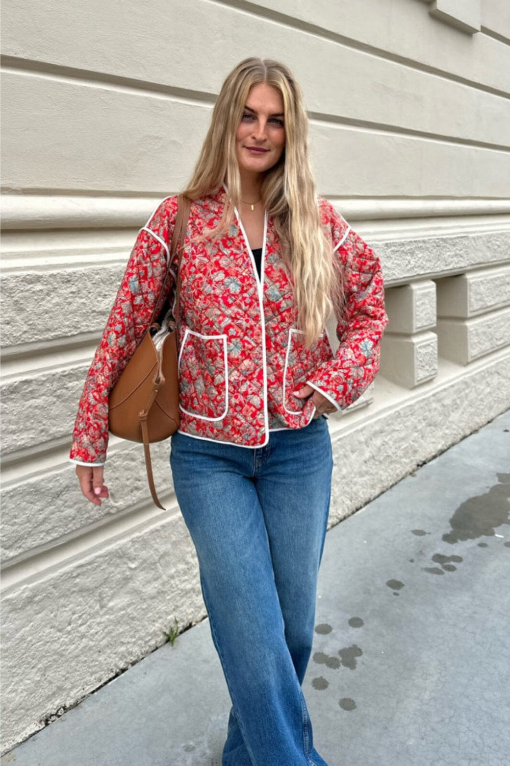 Forudbestilling - BYIC - Saga Jacket Red Wild Flower Jakker 
