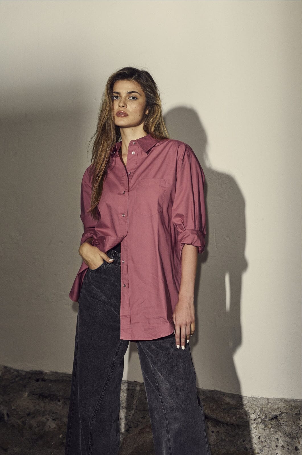 Forudbestilling - Co´couture - Coriscc Oversize Shirt 35408 - 528 Rhubarb Skjorter 