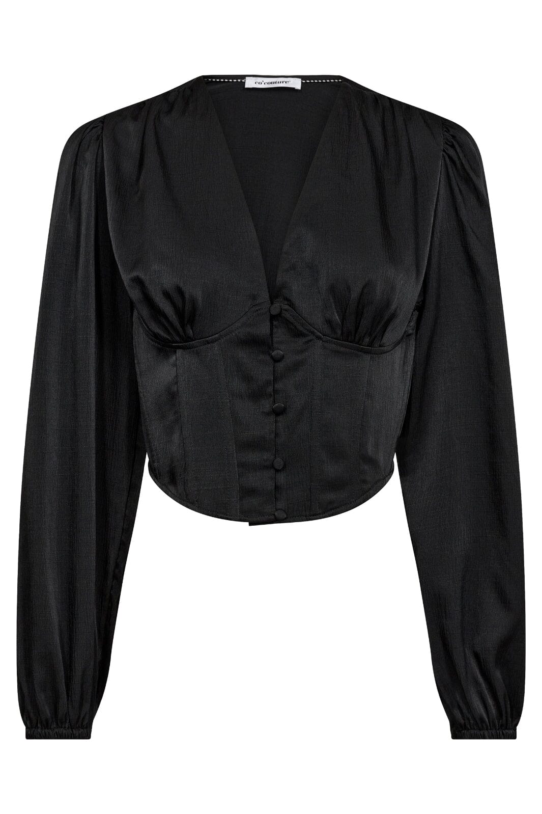 Forudbestilling - Co´couture - Corycc Corsage Shirt - 96 Black Bluser 