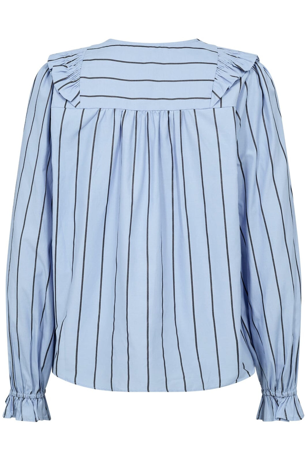 Forudbestilling - Co´couture - Ivanacc Smock Frill Blouse 35396 - 23 Pale Blue Bluser 