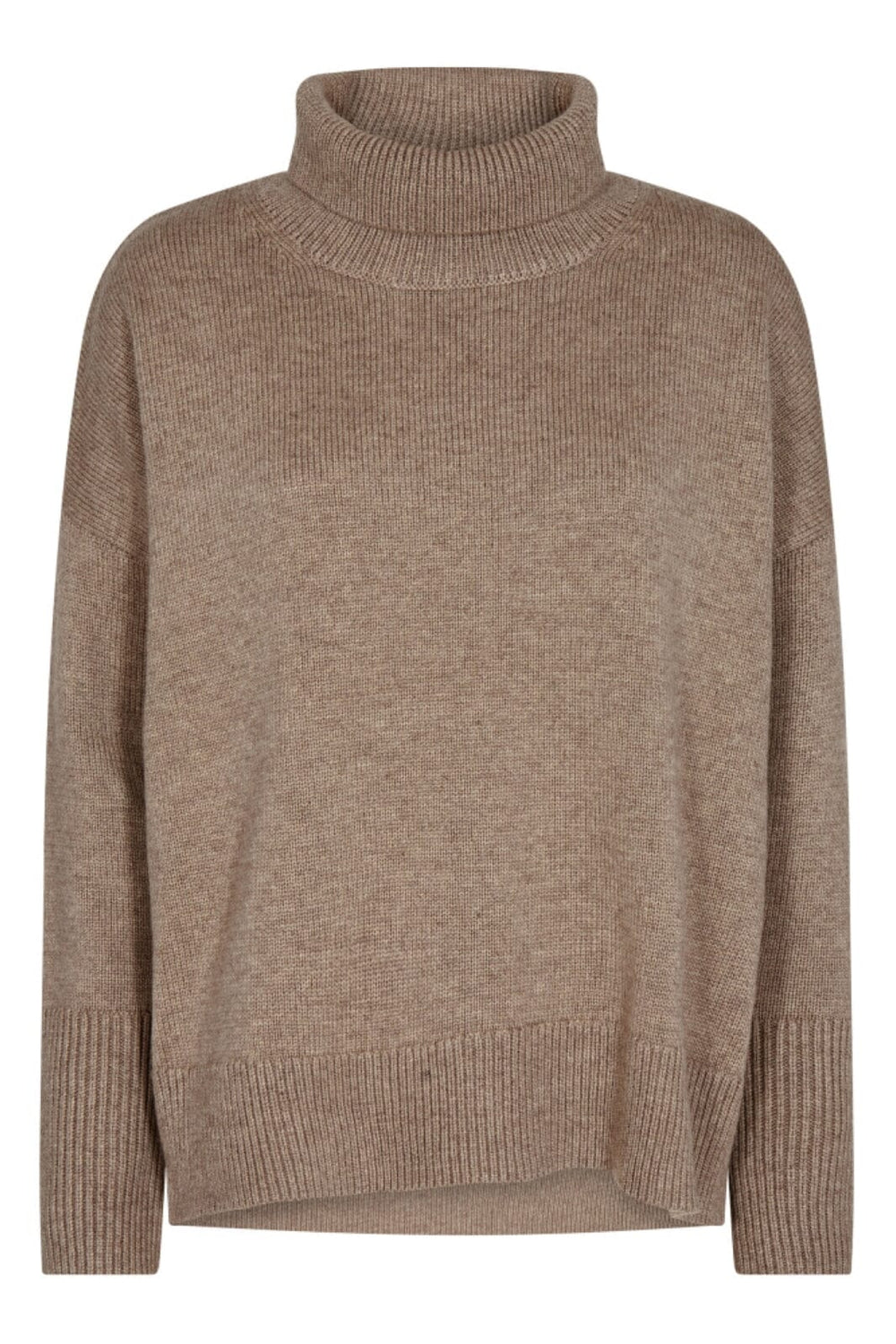 Forudbestilling - Co´couture - Majacc Roll Neck - 26 Latté Strikbluser 