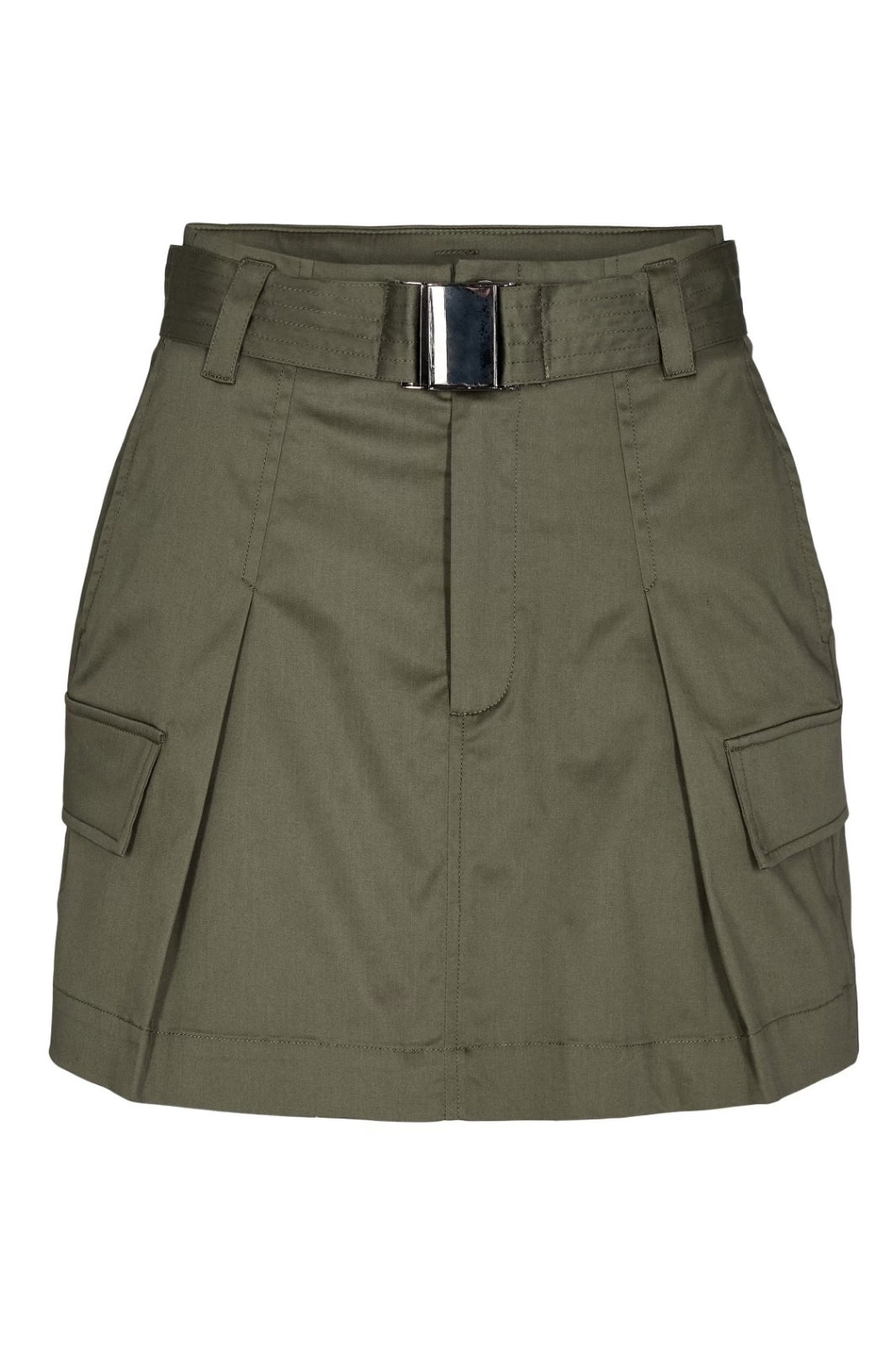 Forudbestilling - Co´couture - Marshall Crop Pocket Skirt - Army (Oktober) Nederdele 