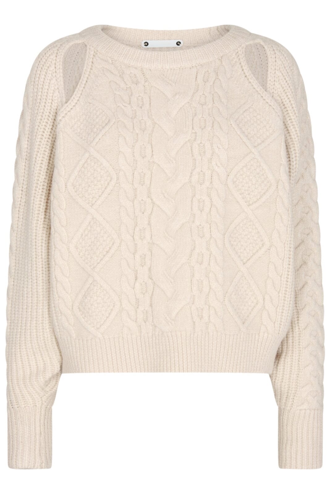 Forudbestilling - Co´couture - New Rowcc Cable Knit - 5 Pearl Strikbluser 
