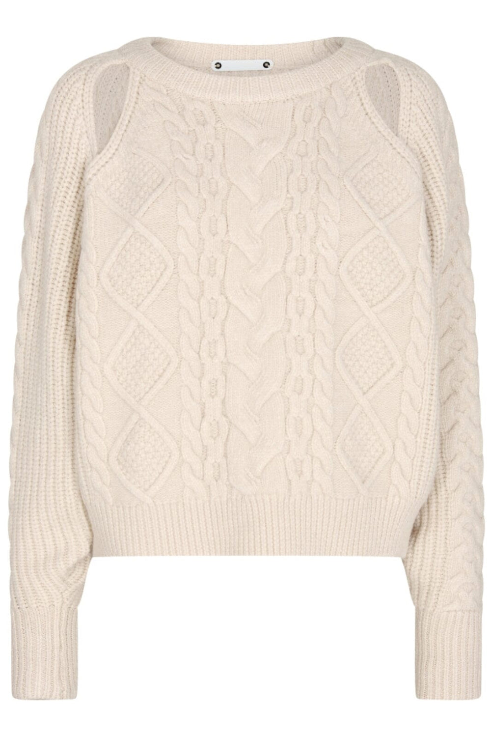 Forudbestilling - Co´couture - New Rowcc Cable Knit - 5 Pearl Strikbluser 
