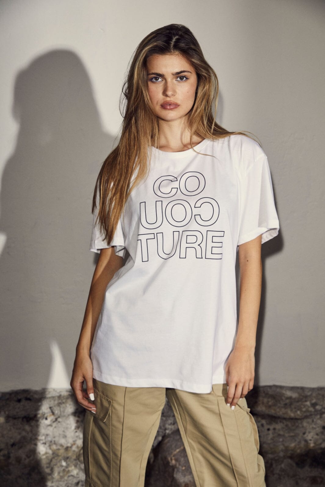 Forudbestilling - Co´couture - Outlinecc Oversize Tee 33052 - 4000 White T-shirts 