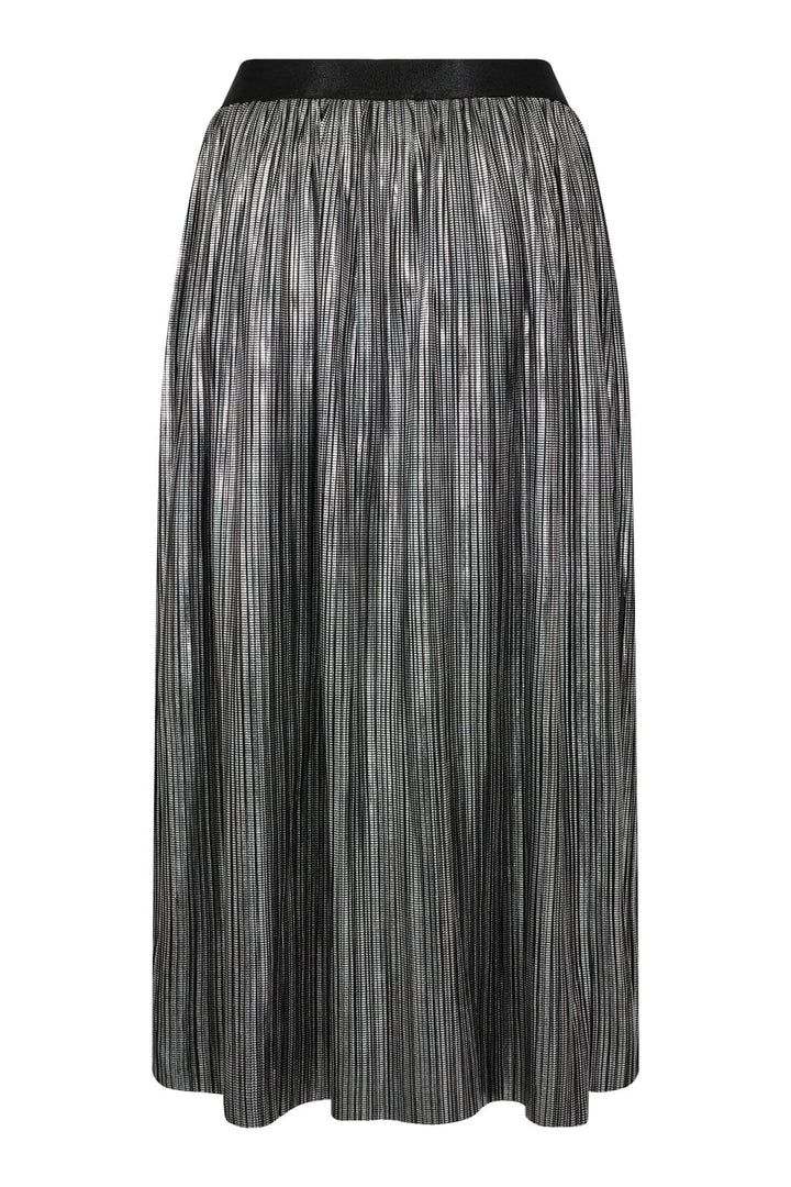 Forudbestilling - Co´couture - Rileycc Metal Plissé Skirt - 930 Silver Nederdele 