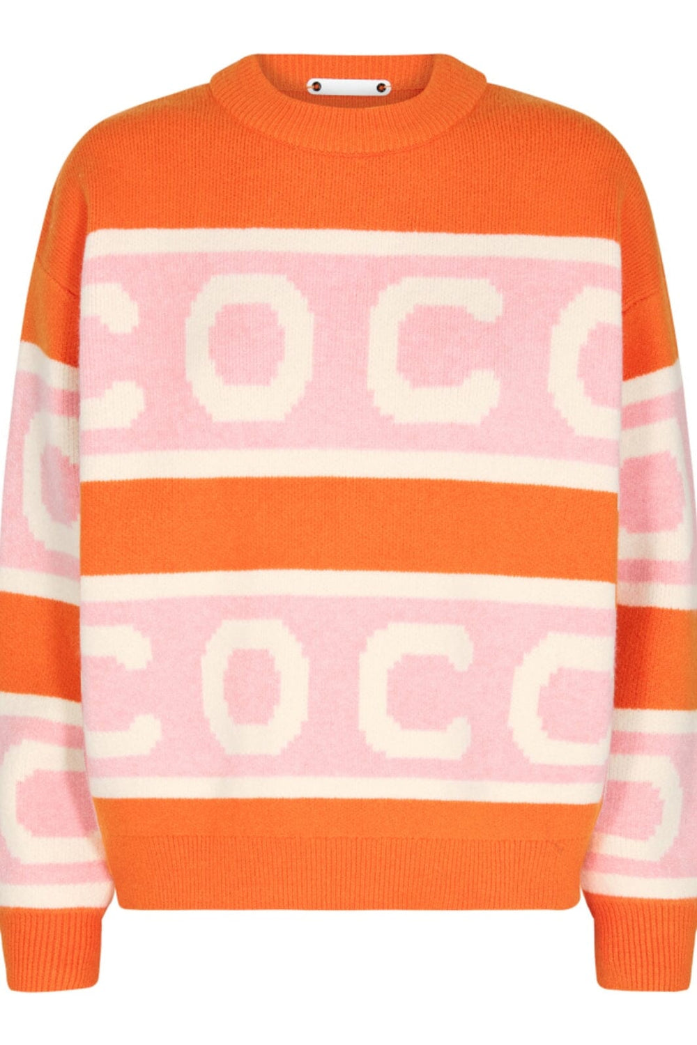 Forudbestilling - Co´couture - Rowcc Logo Knit - 53 Orange Strikbluser 