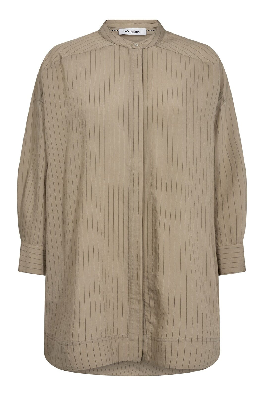 Forudbestilling - Co´couture - Scarletcc Stripe Shirt - 154 Walnut Skjorter 