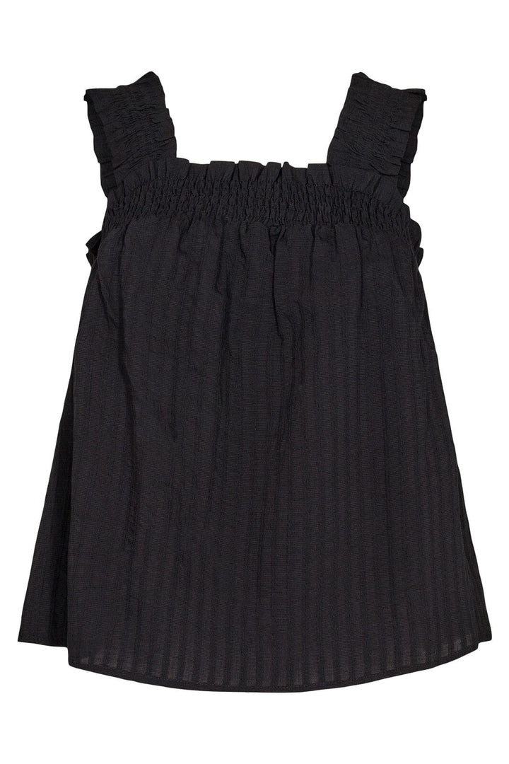 Forudbestilling - Co´couture - Selma Smock Strap Top - Black - (April) Toppe 