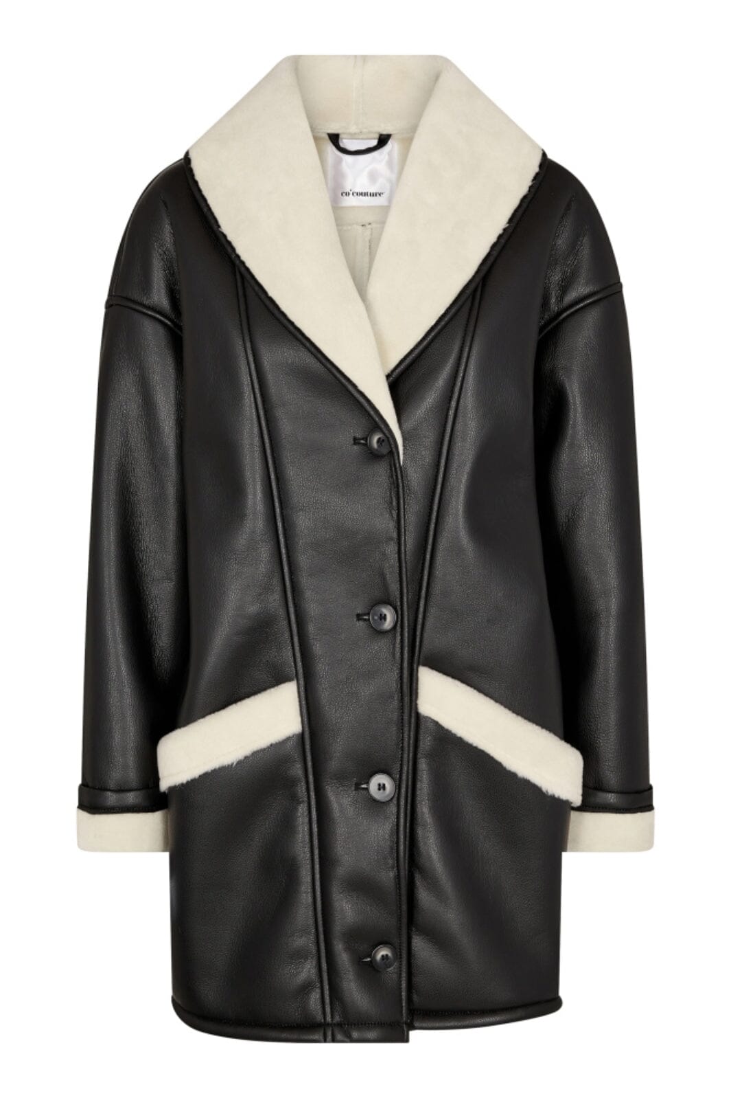 Forudbestilling - Co´couture - Shiacc Shearling Box Jacket - 96 Black Frakker 