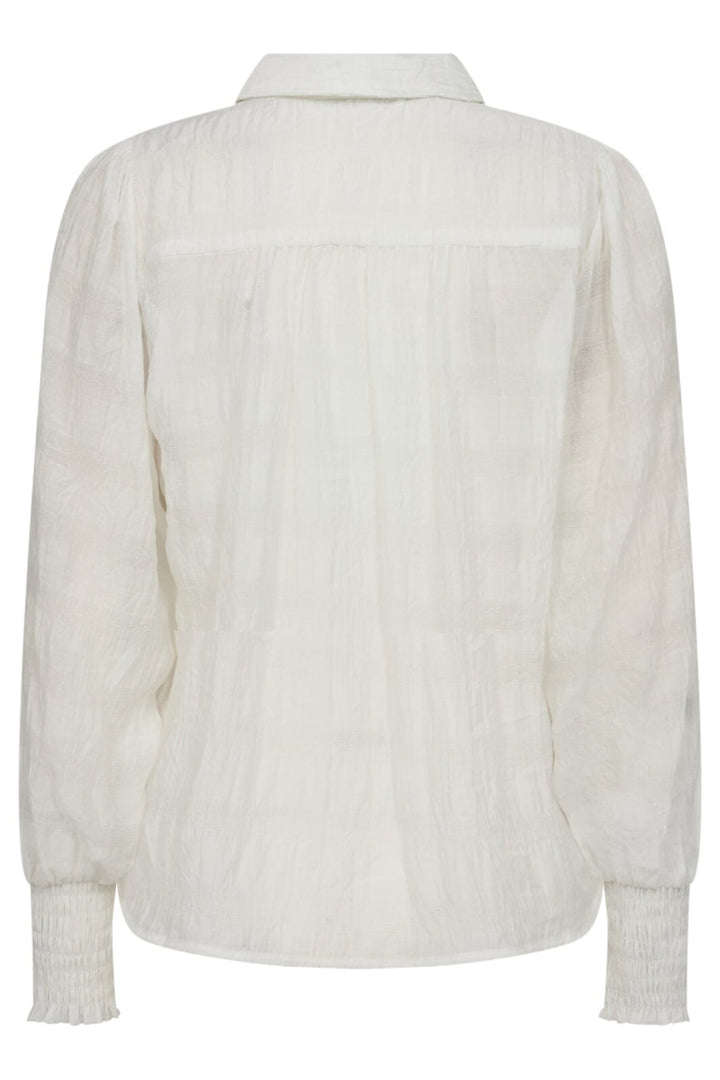 Forudbestilling - Co´couture - Structurecc Line Frill Blouse - 4000 White Skjorter 
