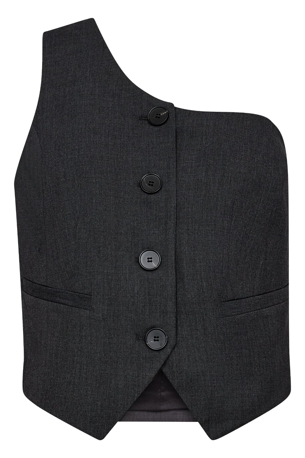 Forudbestilling - Co´couture - Vidacc Asym Tailor Vest 30133 - 94 Antracit Veste 