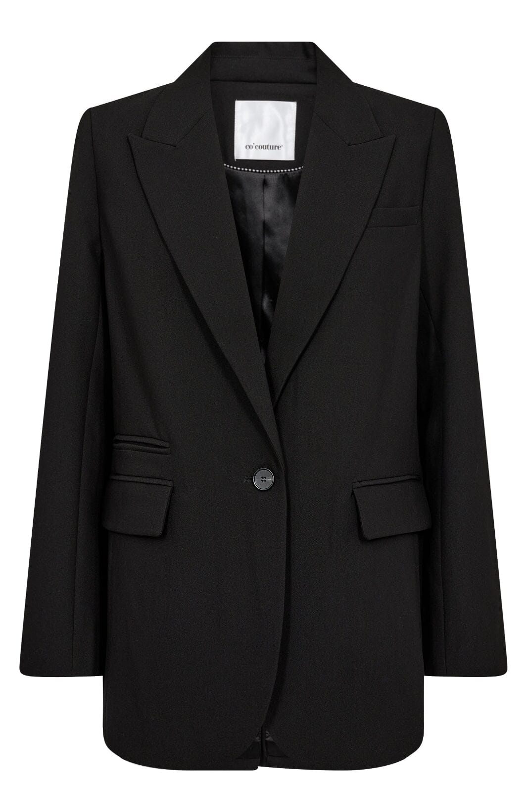 Forudbestilling - Co´couture - Volacc Button Oversize Blazer 30159 - 96 Black Blazere 