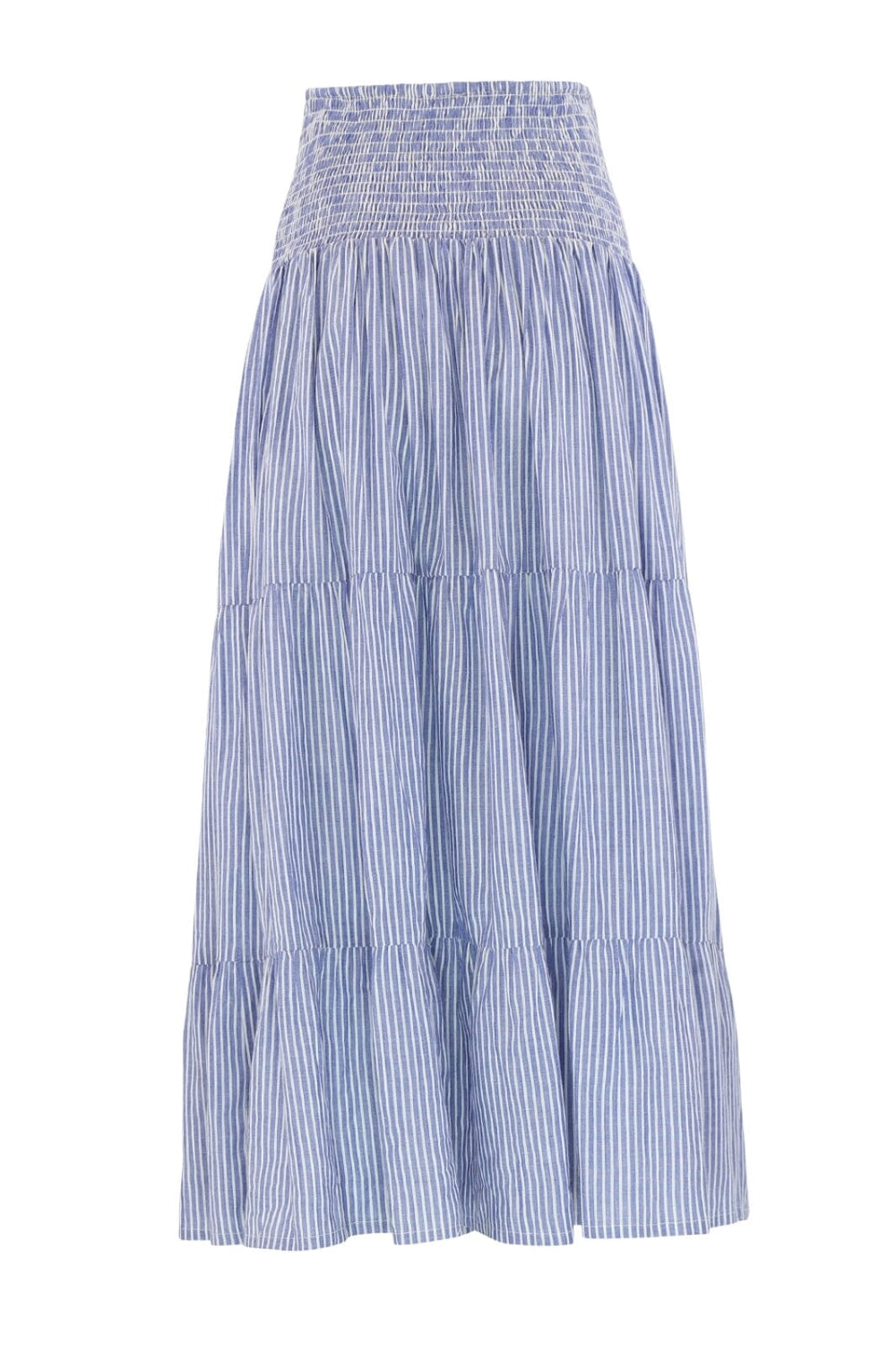 Forudbestilling - Continue - Majse Stripe Skirt - Blue Stripe Nederdele 