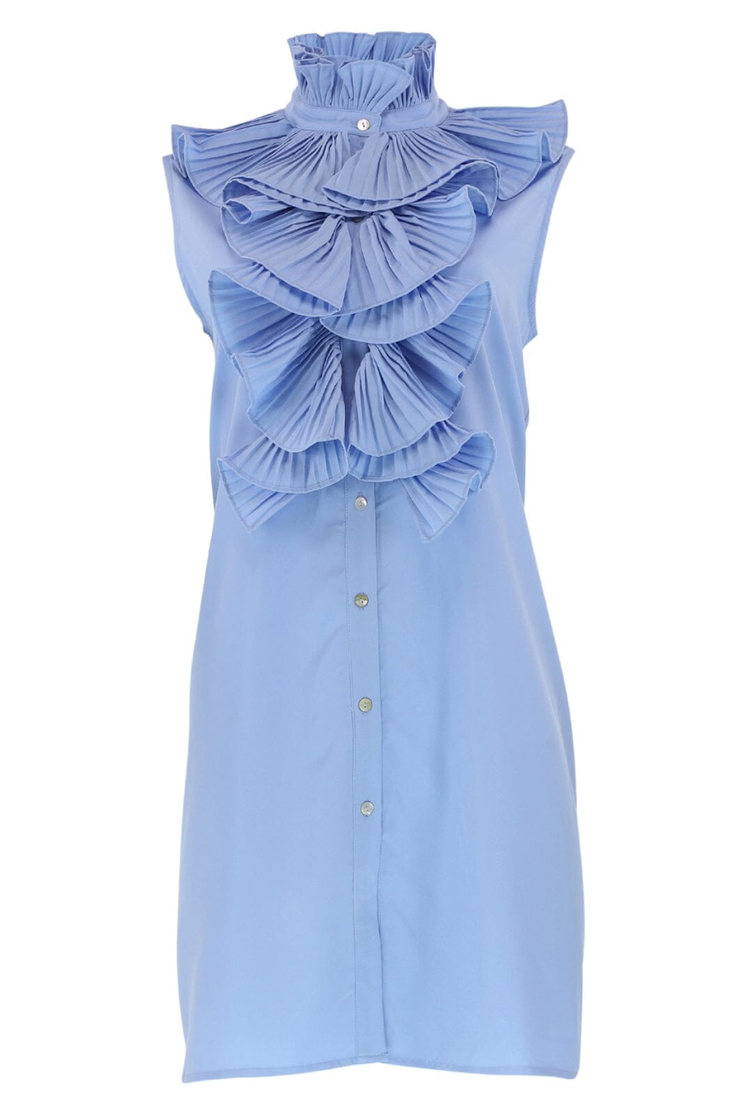 Forudbestilling - Continue - Pernille Plisse Dress - Light Blue Kjoler 