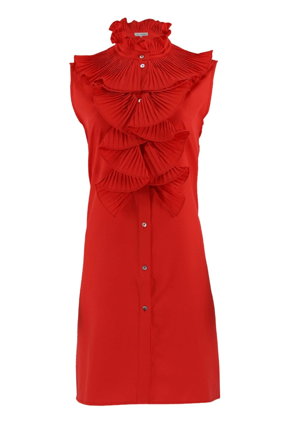 Forudbestilling - Continue - Pernille Plisse Dress - Red Kjoler 