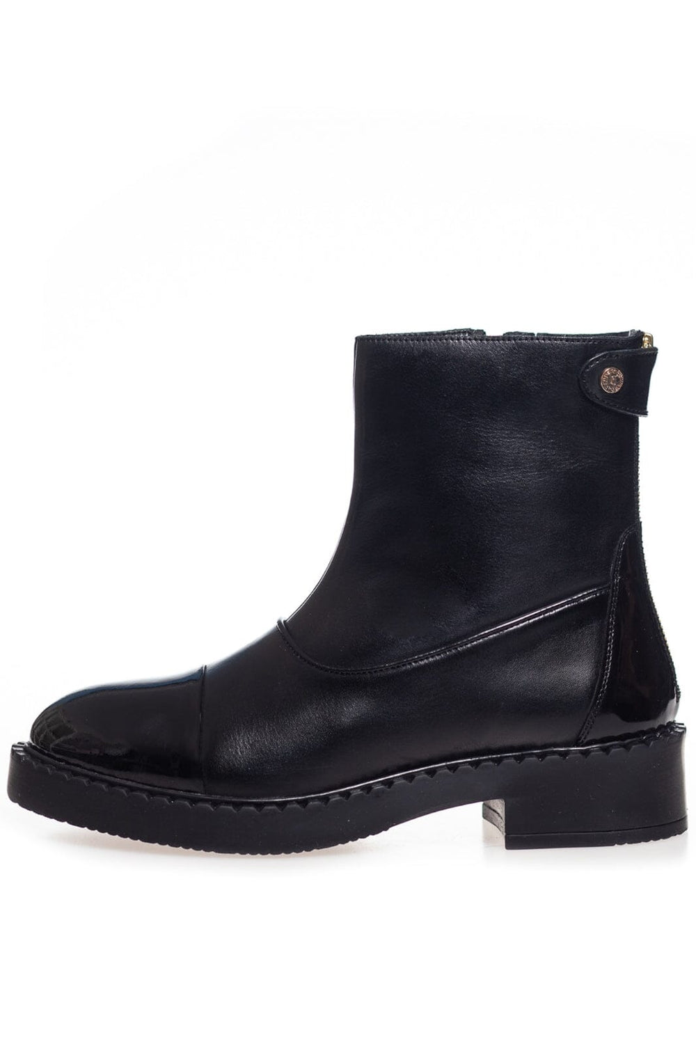 Forudbestilling - Copenhagen Shoes - Amie Boots Patent - 0011 Black Patent Støvler 