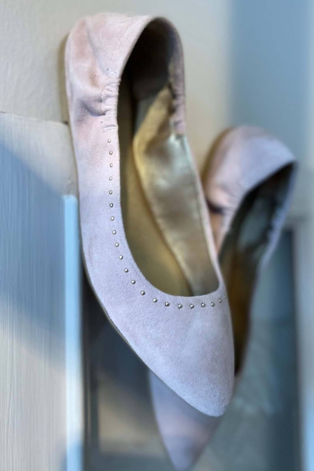 Forudbestilling - Copenhagen Shoes - Ballerina Suede - Rose Blossom (Uge 11/12) Ballerinaer 