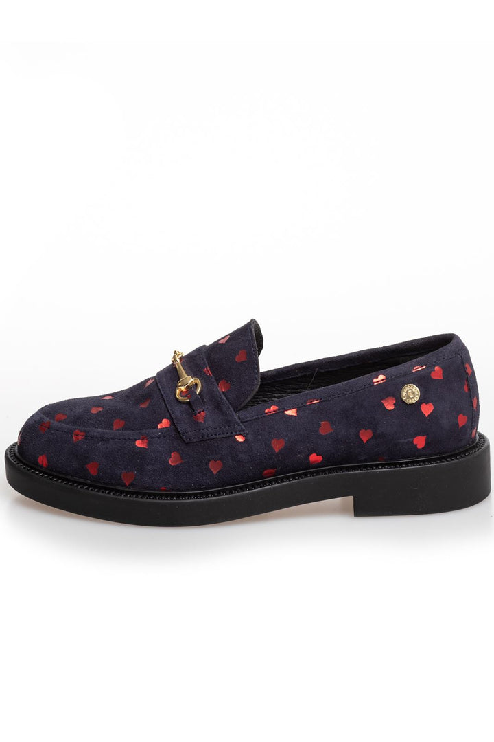 Forudbestilling - Copenhagen Shoes - Be My Valentine - 0040 Navy (Midt Marts) Ballerinaer 