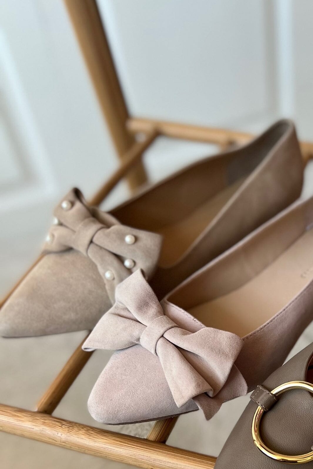 Forudbestilling - Copenhagen Shoes By Josefine Valentin - Be Good Pearls - Beige (Februar/Marts) Ballerinaer 