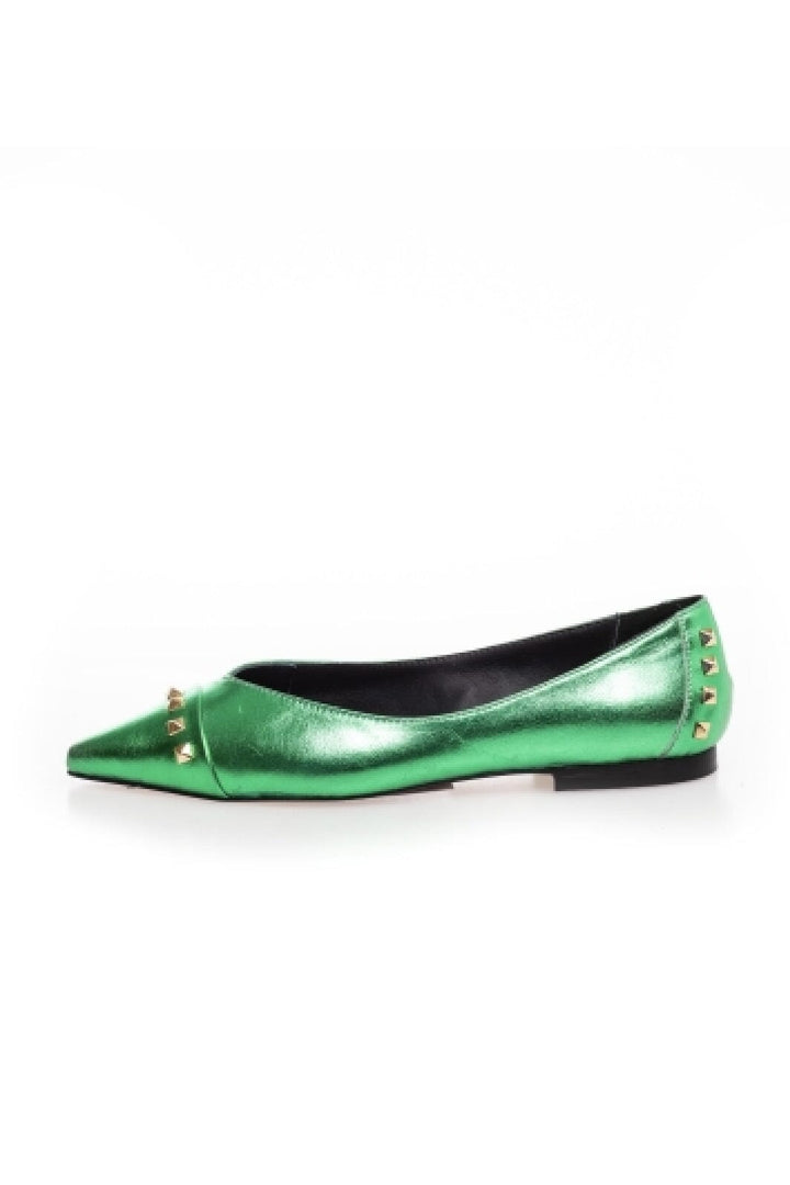 Forudbestilling - Copenhagen Shoes by Josefine Valentin - Moments Of Life - 0027 Green (Februar/Marts) Ballerinaer 