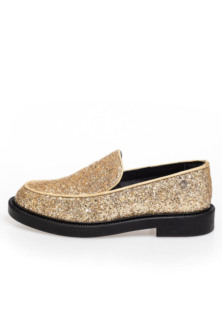 Forudbestilling - Copenhagen Shoes - Cphs Loafer - 2307 Gold Glitter (July/August) 