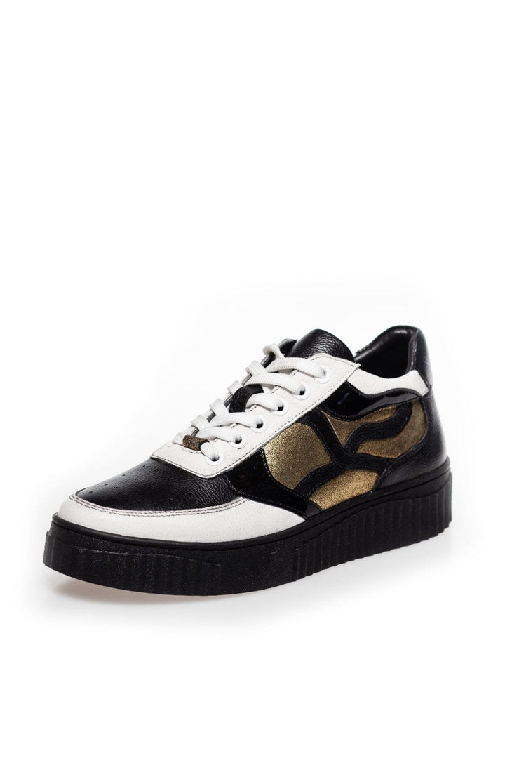 Forudbestilling - Copenhagen Shoes - My Private Sneaks - 227 Black/White/Gold Sneakers 