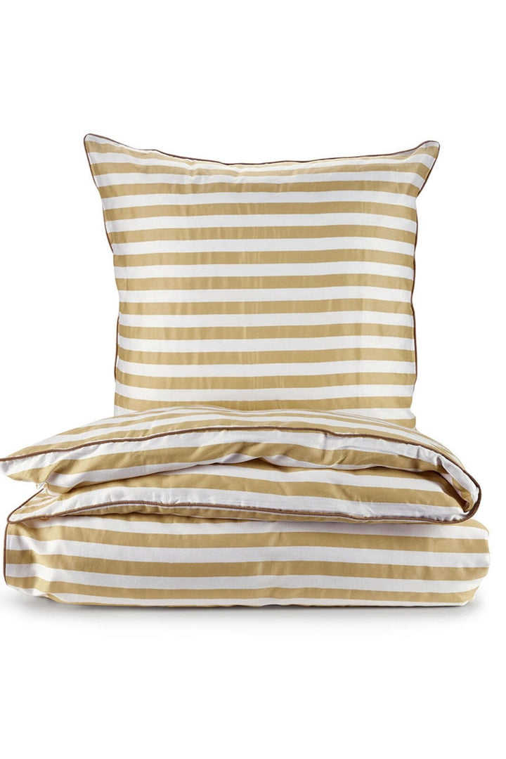 Forudbestilling - Cozy Living - Color Combo W. Stripes Bed Lin - (Maj) Sengetøj 