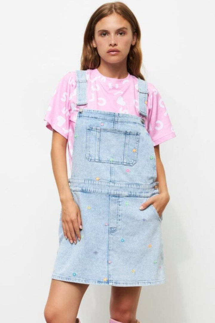 Forudbestilling - Cras - Pariscras Dungaree - Bleached - (Marts) Kjoler 