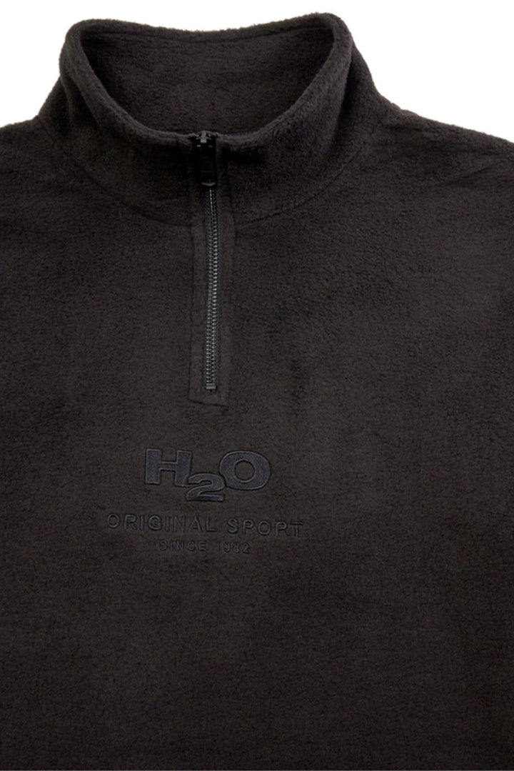 Forudbestilling - H2O - Blåvand II Fleece Half Zip - Black (Juli) Fleece jakker 