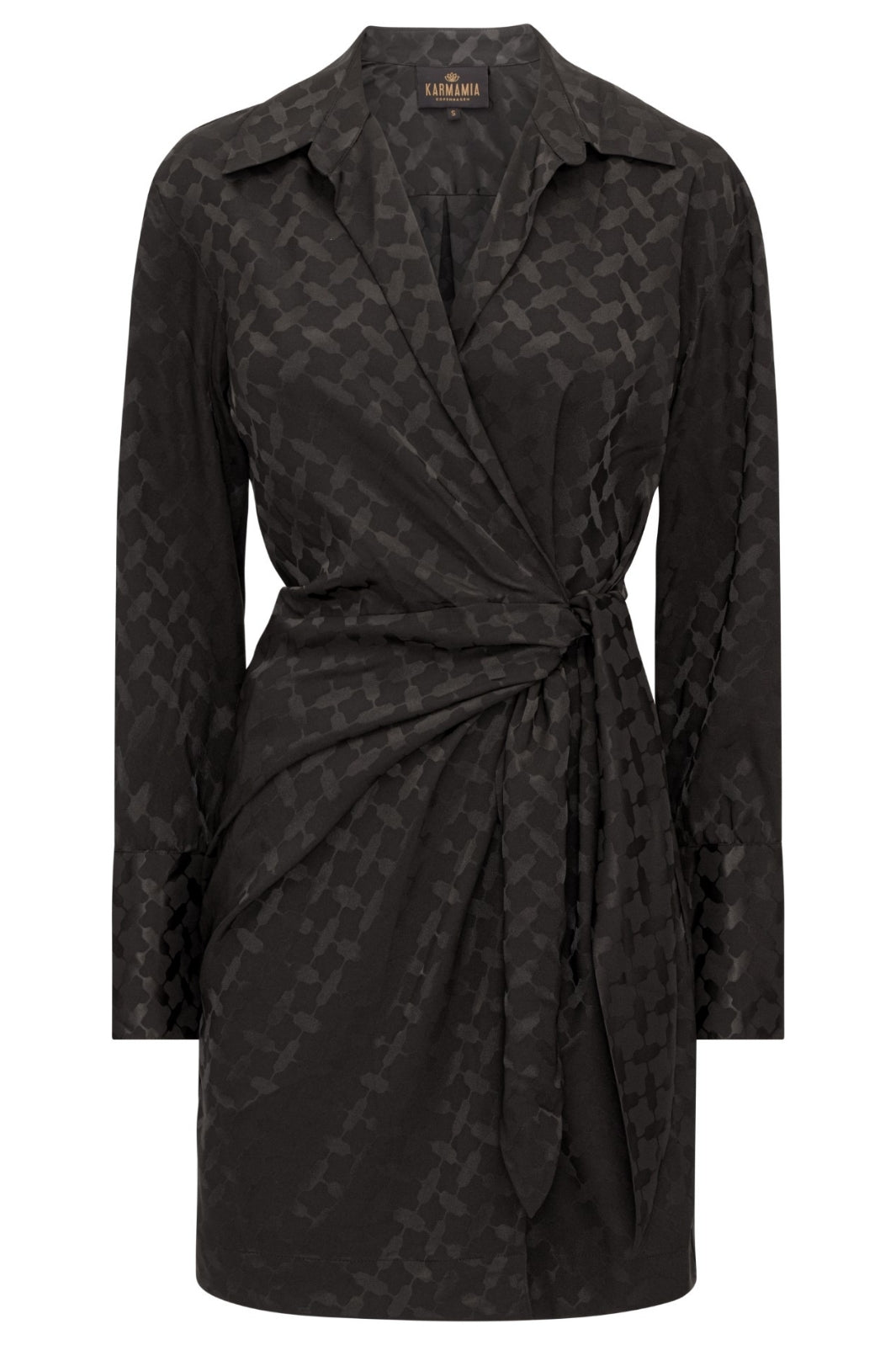 Karmamia - Trinity Shirt - Black Keffiyeh Jacquard