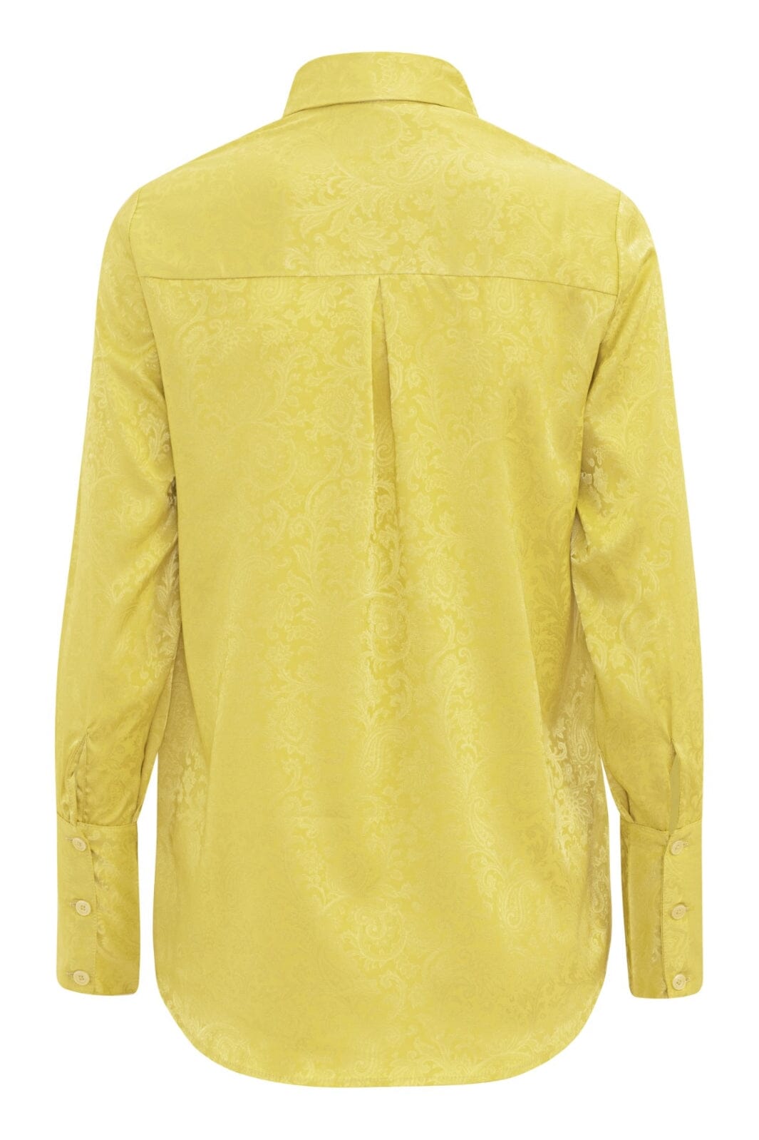 Forudbestilling - Karmamia - Josephine Shirt - Yellow Paisley Jacquard - (April) Skjorter 