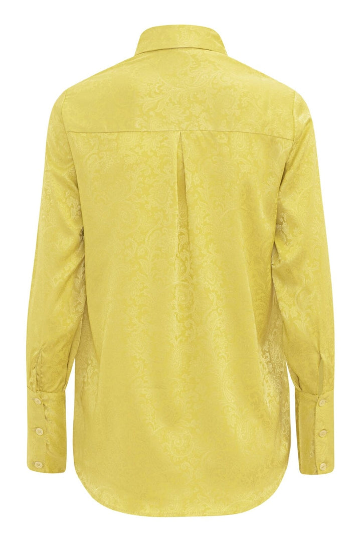 Forudbestilling - Karmamia - Josephine Shirt - Yellow Paisley Jacquard - (April) Skjorter 